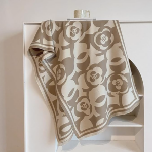 Beyond Joy Pashmina/Cashmere Substitute 100% Acrylic Shawl Scarf w Double sided
