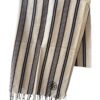 Tory Burch Striped Oblong Ivory