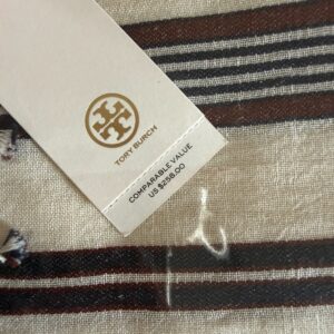 Tory Burch Striped Oblong Ivory - Image 3