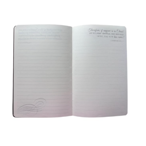 Alternative view of Eccolo Faux Leather Christian Blank Notebook with Bible Verses