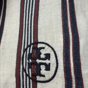 Tory Burch Striped Oblong Ivory - Image 5