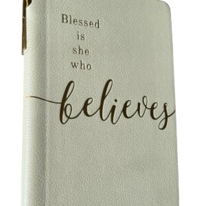 Eccolo, Pocket Pen Journal "Blessed is She Who Believe" 6.75"x4.75" - Image 4