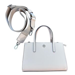 Tory Burch Blake Patent Mini Tote Soft Pink 7.75"x4.5" w Detachable Strape