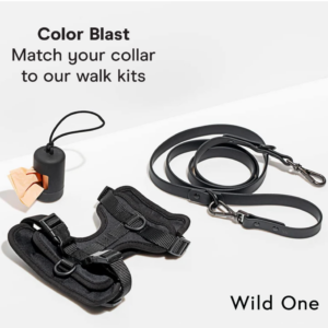 Alternative view of Wild One Dog Collar, The Original Easy-Clean Size XL Black