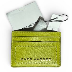 Marc Jacobs Leather Card Case Green Oasis  $95 NWT - Image 3