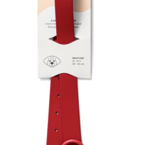 Alternative view of Wild One Dog Collar, The Original Easy-Clean Size XL Strawberry