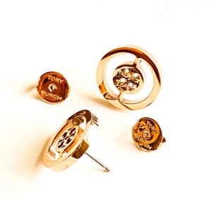 Tory Burch Split Circle Earrings Gold NWT