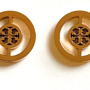 Alternative view of Tory Burch Split Circle Earrings Gold NWT