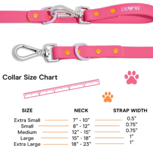 Alternative view of Wild One Dog Collar, The Original Easy-Clean Size Large Cosmopolitan