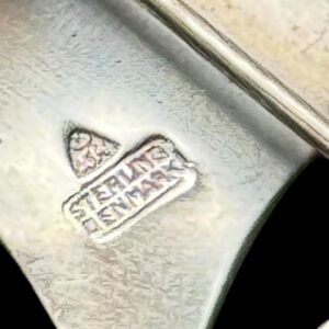 Alternative view of ANTON MICHELSEN DENMARK STERLING SILVER VIKING SHIP FIGURE VINTAGE BROOCH PIN