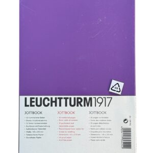 Leuchtturm 1917 Jottbook Ruled 60 Nunbered Pgs. - Image 4