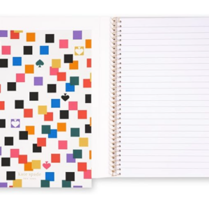 Kate Spade Concealed Spiral Notebook, 8.25" x 6.75" 112 Lined Pages