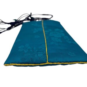 Korean  Traditional Pouch w Crossbody Strap 100% Silk with Handmade Embroidery - Image 5