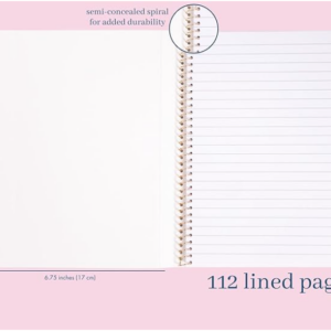 Alternative view of Kate Spade Concealed Spiral Notebook, 8.25" x 6.75" 112 Lined Pages