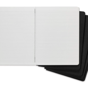 Alternative view of Moleskine Cahier Journals – 9-3/4″ x 7-1/2″, Ruled, Black, Pkg of 6