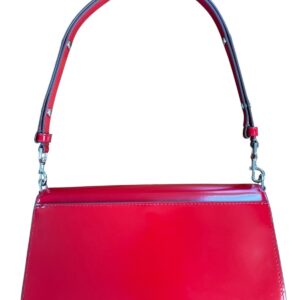 Tory Burch Emerson Patent Leather Convertible Crossbody Bag Warm Red Shinny sexy - Image 3