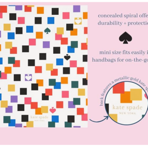 Kate Spade Concealed Spiral Notebook, 8.25" x 6.75" 112 Lined Pages - Image 4