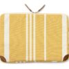 Business & Pleasure Co. THE LAPTOP SLEEVE – Vintage Yellow Stripe 16"