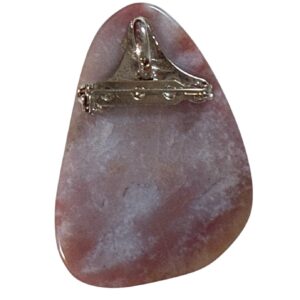 Vintage Teardrop Stone Brooch Pendant Pearl Floral Gold Tone Statement - Image 4