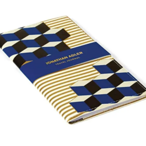 Jonathan Adler Blue Versailles Travel Journal - Vegan Leather Journal