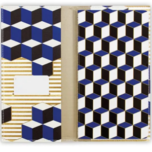 Jonathan Adler Blue Versailles Travel Journal - Vegan Leather Journal - Image 3