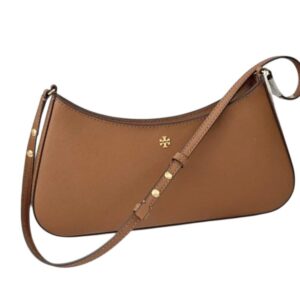Tory Burch Women’s Emerson Shoulder Bag Moose Brown - Image 4