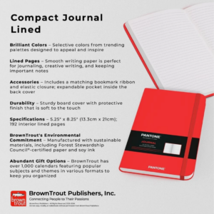 Pantone OFFICIAL  | 5.25x8.25" Lined Compact Journal 2 Red 1 Green 1 Lilac set - Image 4