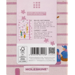 Moleskine Limited Edition Sakura Notebook, Hard Cover, Pocket 3.5"x5.5" Ruled - Image 8