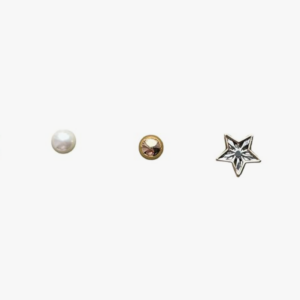 Tory Burch Stud Earring Set: Gold, Silver, and Pearl - Image 6