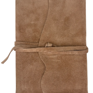 Beyond Joy Genuine Italian Leather Journal Hand Made Light Brown Suede 5"x6.75"