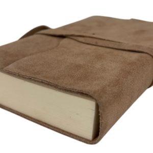 Beyond Joy Genuine Italian Leather Journal Hand Made Light Brown Suede 5"x6.75" - Image 4