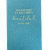 Eccolo Blank Christian Journal Notebook Turquoise hard Cover