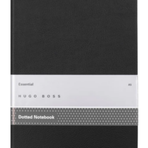Hugo Boss Black Dotted Notebook Essential A5 Vegan Leather Cover 160 Pages