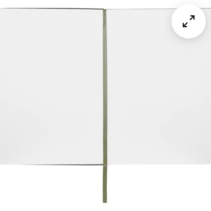 Alternative view of HTF Hugo Boss Plain Paper Notebook/ Journal  8.5”x6” (A-5) 160 Pgs Khaki