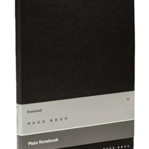 HTF Hugo Boss Plain Paper Notebook/ Journal  8.5”x6” (A-5) 160 Pgs Black