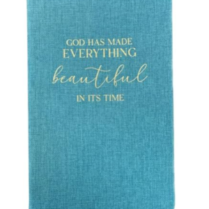 Eccolo Blank Christian Journal Notebook Turquoise hard Cover - Image 3