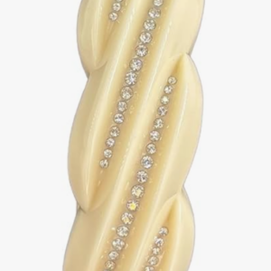 Tory Burch Crystal Resin Bangle Ivory One Size - Image 4