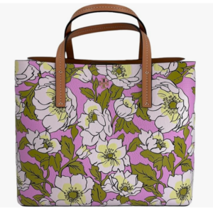 Alternative view of Tory Burch Blake Printed Small Tote Bold Flowers Combo E Pink Green Purple