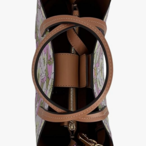 Tory Burch Blake Printed Small Tote Bold Flowers Combo E Pink Green Purple - Image 5