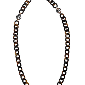 Tory Burch Resin Face Mask Chain Tortoise