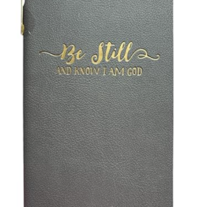 Èccolo Scripture Notebook With Gold Pen Be Still And Know I Am God Psalm 46:10 - Image 4
