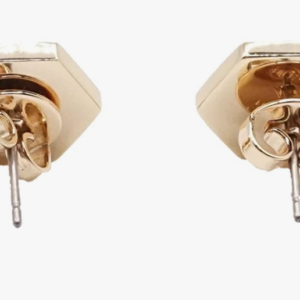 Alternative view of Tory Burch 82437 Claret With Tory Gold Women's Hex Logo Enamel Earrings
