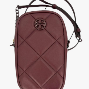 Tory Burch Willa Soft Quilt Phone Crossbody 139305 Claret 639