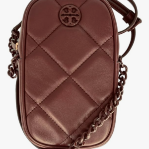 Tory Burch Willa Soft Quilt Phone Crossbody 139305 Claret 639 - Image 4