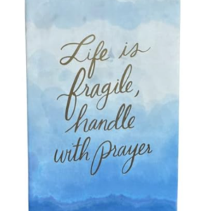 Alternative view of Eccolo Faux Leather Life is Fragile, Handle with Prayer Sky Ocean Blue Water