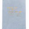 Eccolo Blue Faux Leather She is Strong Proverbs 31:25" Christian bible notebook
