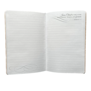 Alternative view of Eccolo "Therefore, if anyone is in Christ, he is a new creation..." Notebook