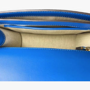 Alternative view of Tory Burch Emerson Suede Flap Adjustable shoulder Bag 139586 Gentian 488