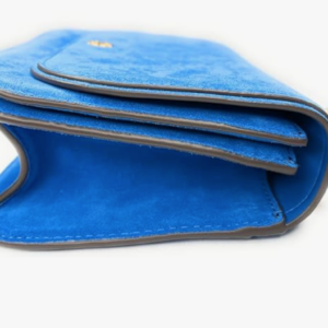 Tory Burch Emerson Suede Flap Adjustable shoulder Bag 139586 Gentian 488 - Image 3