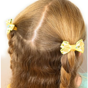 40 pcs of SMALL Cute Hair Ties in 10 Green, 10 Pink, 10 Lemon, 10 Golden Yellow - Image 5